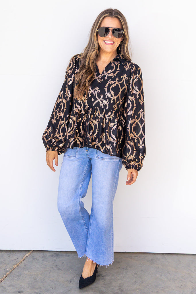 The It Factor Top - Black