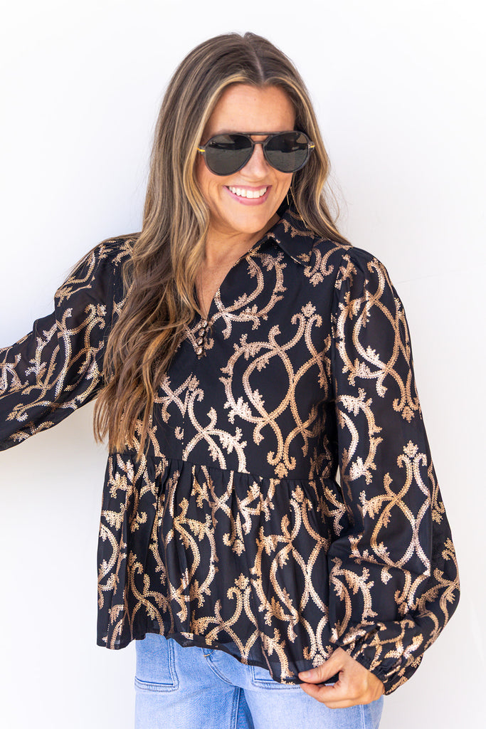 The It Factor Top - Black