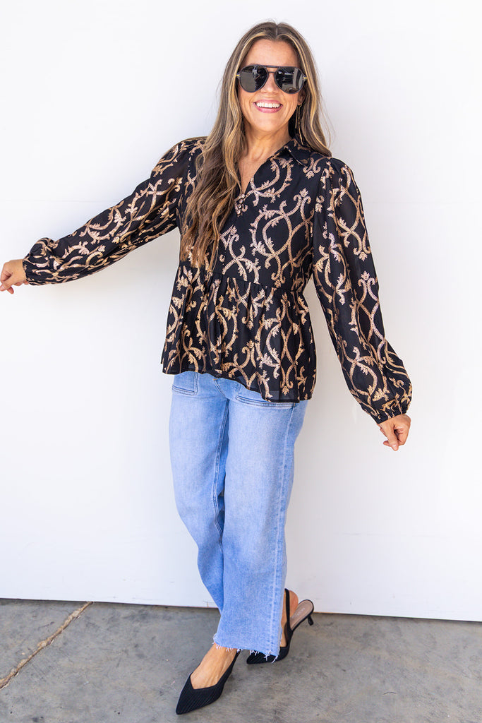 The It Factor Top - Black