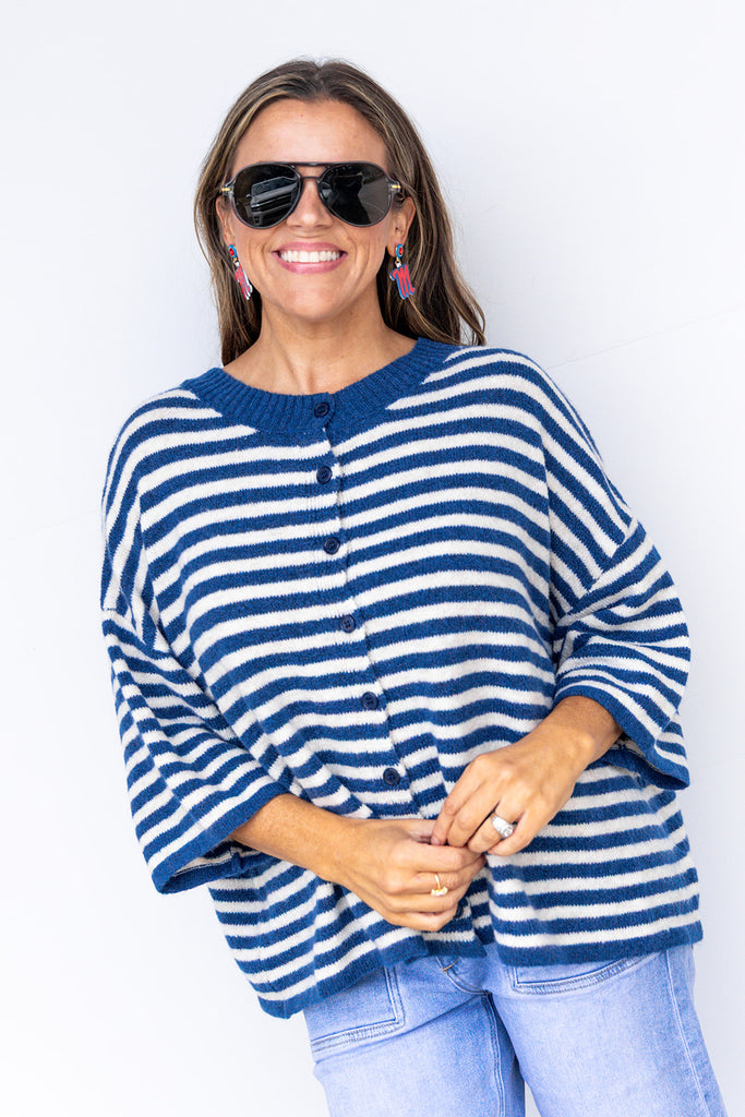 Pinky Promise Cardigan - Navy