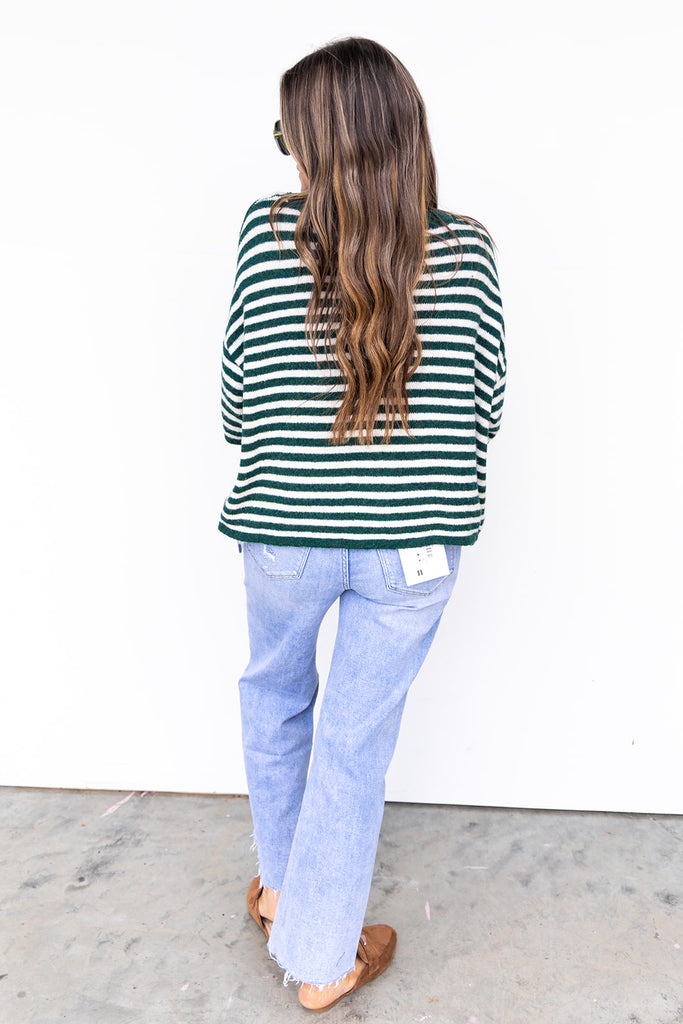 Pinky Promise Cardigan - Hunter Green