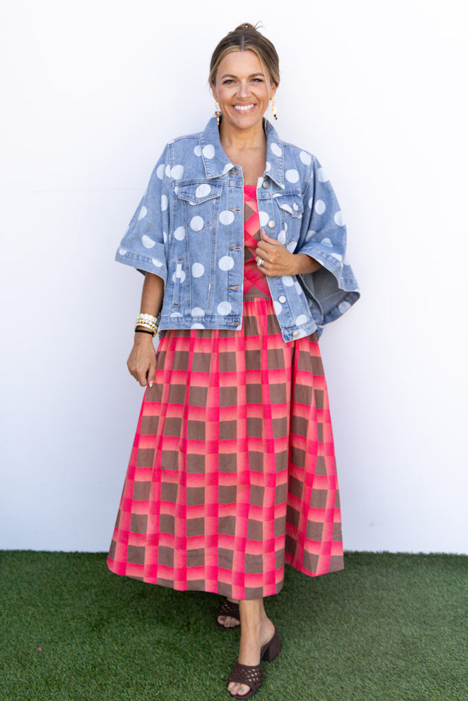 Connect the Dot Denim Cape / Jacket