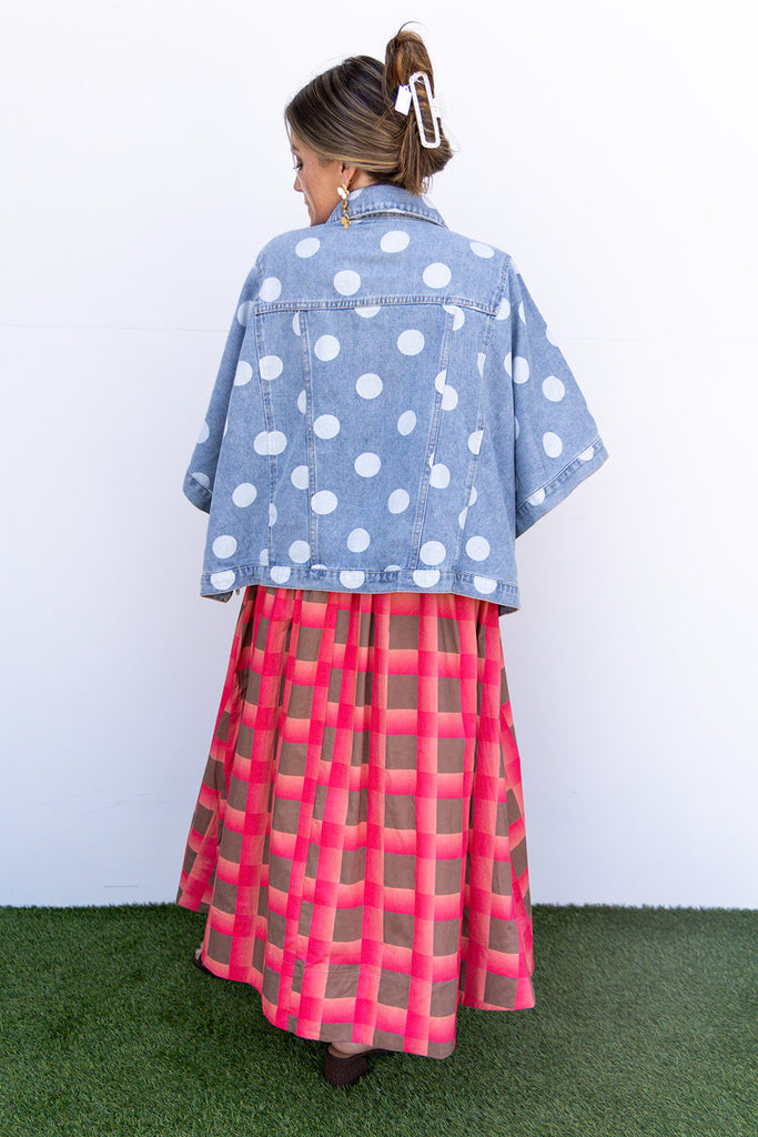 Connect the Dot Denim Cape / Jacket