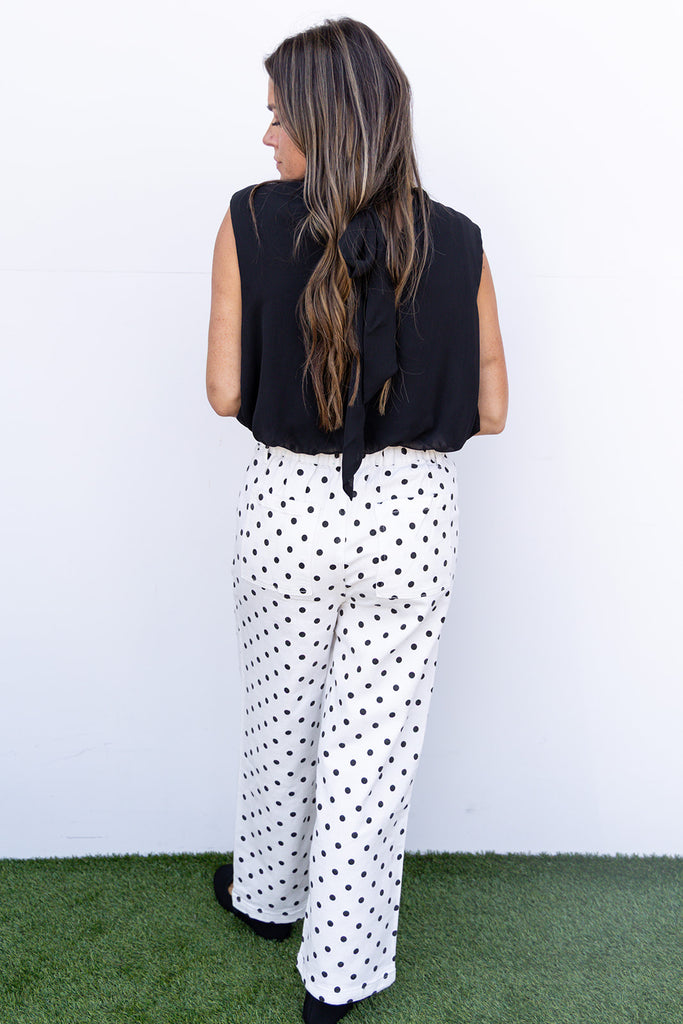 Dot Dot Denim - White/Black