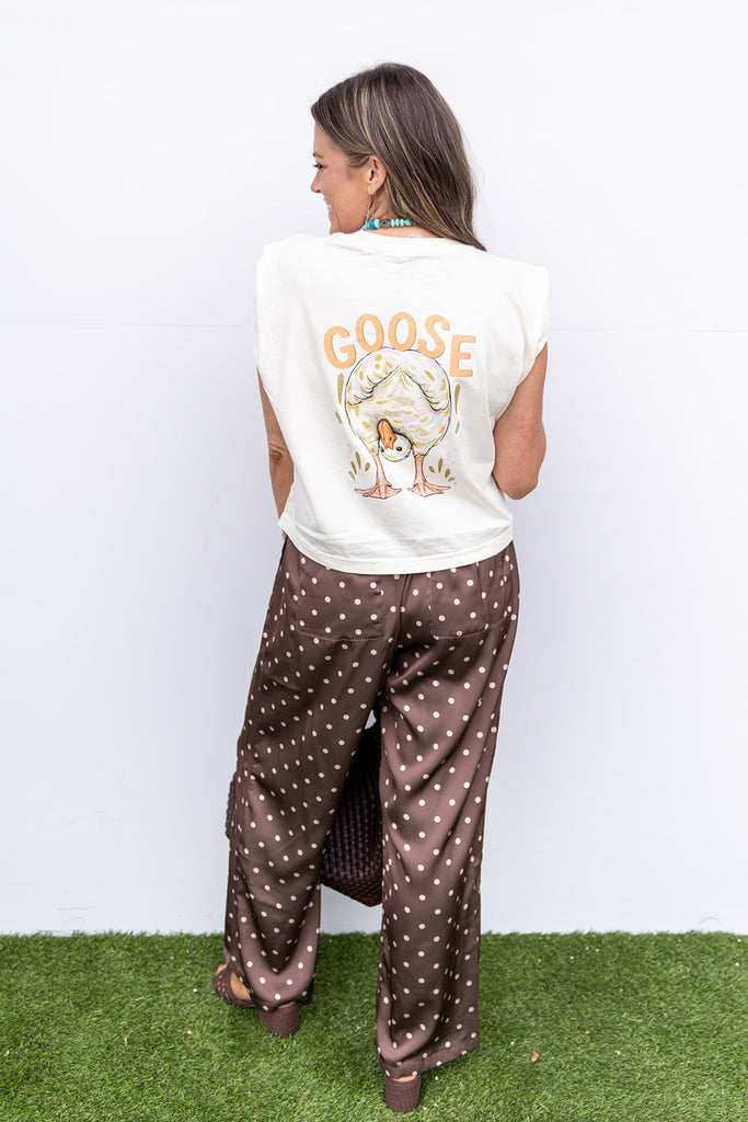Don't 'Cha Love Polkadots Pants - Brown