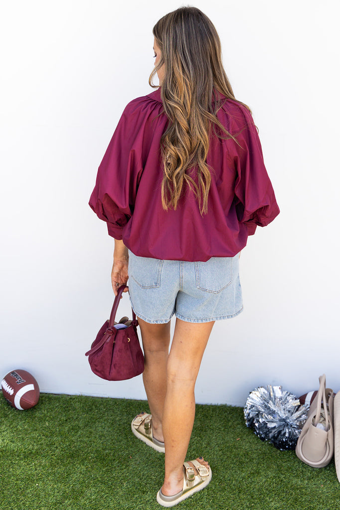 Friday Night Lights Blouse - Merlot