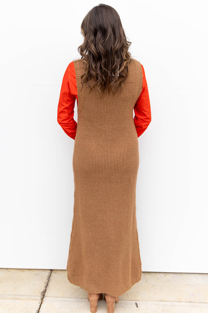 Soft Silhouette Dress - Camel