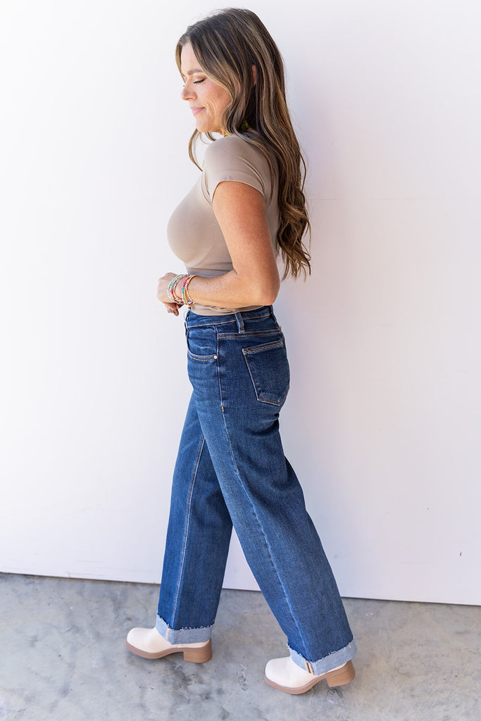 What's Past Is Past Jeans - Dark