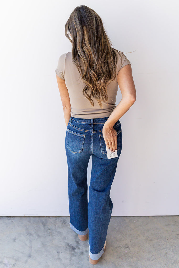 What's Past Is Past Jeans - Dark