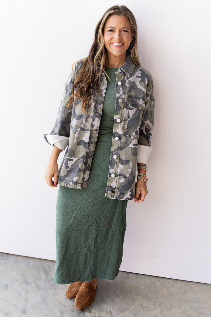 Gotta Go My Own Way Dress - Emerald Green
