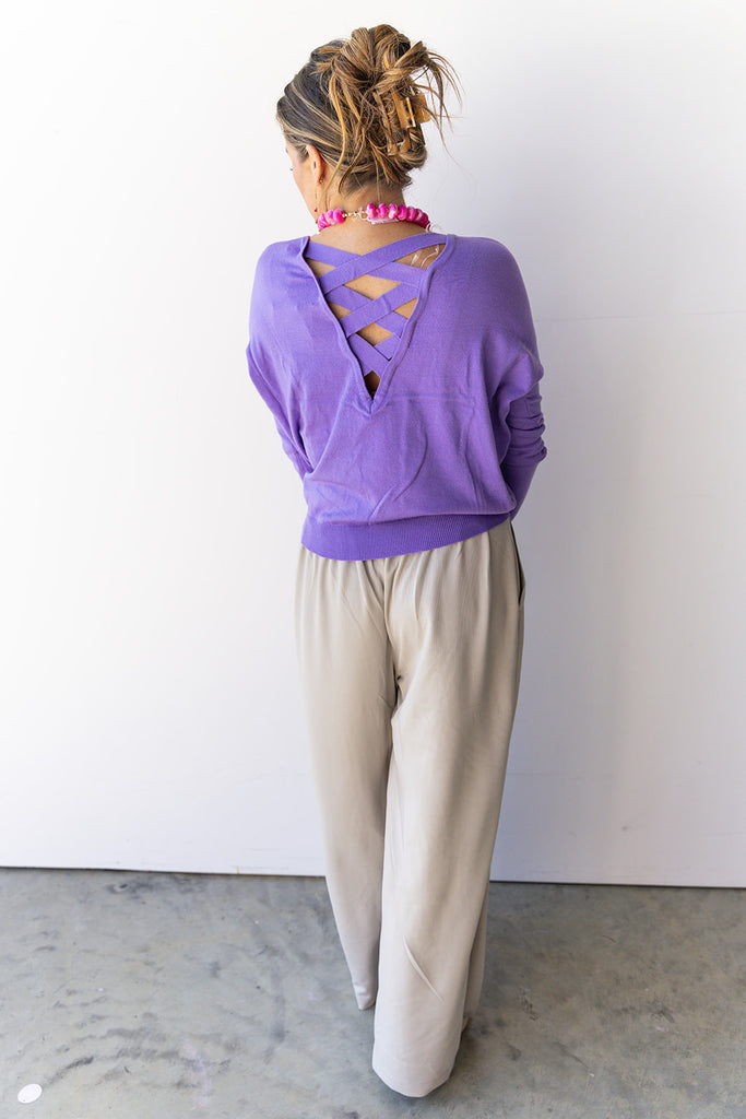 Purple Criss cross SALE