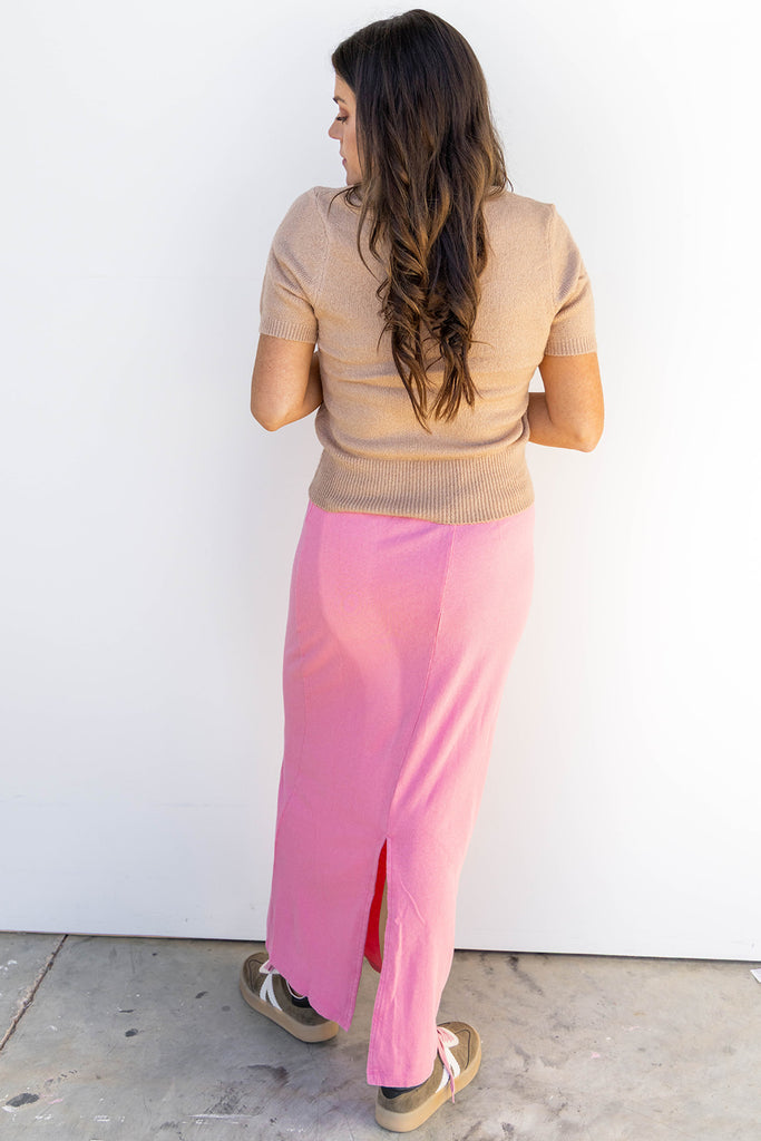 Mineral Moon Maxi Skirt - Taffy Pink