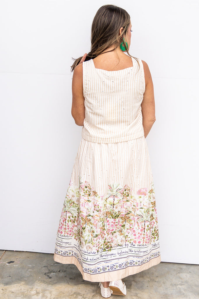 A Night In Florence Top - Tan
