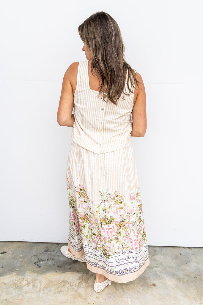 A Night In Florence Top - Tan