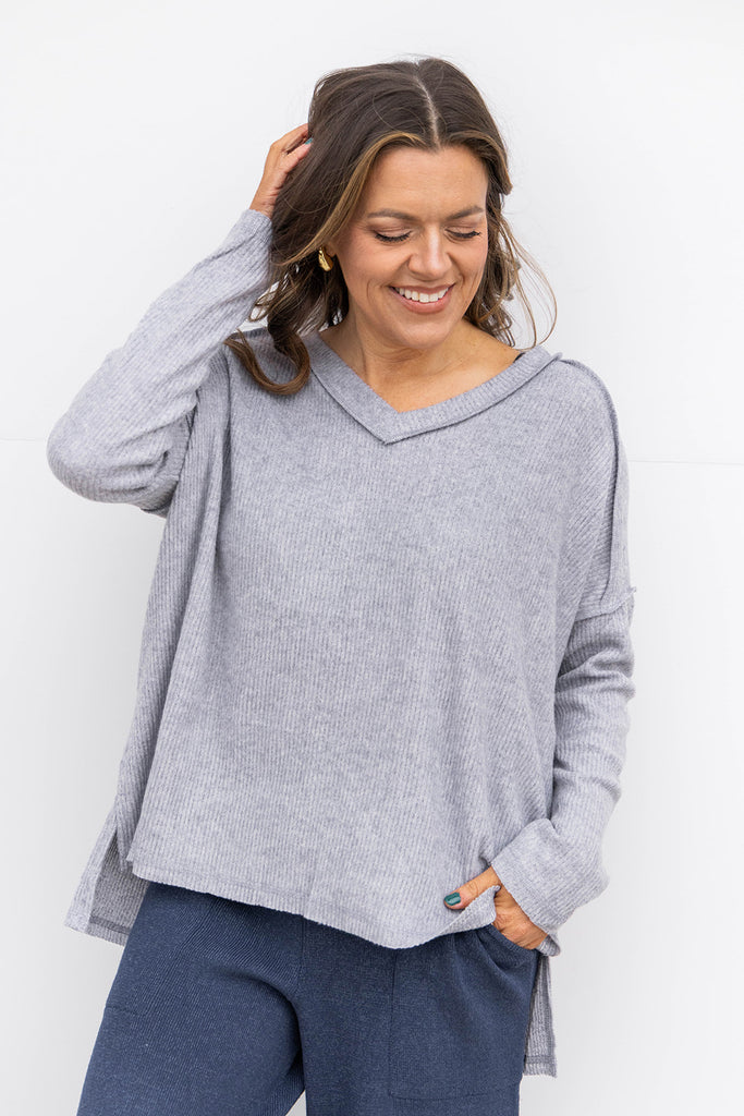 Gentle Grace Sweater - H. Grey