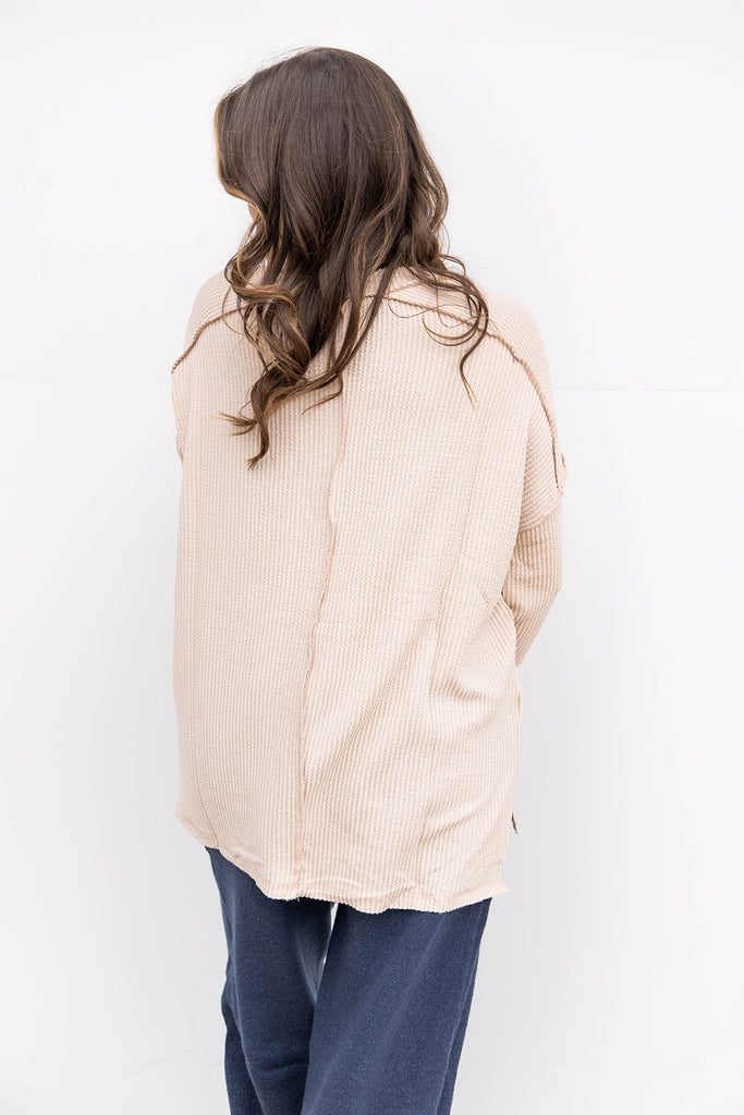 Refined Edge Top - Sand Beige