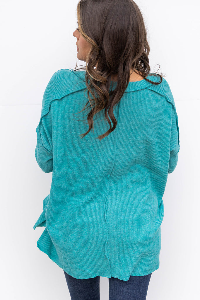 Gentle Grace Sweater - LT. Teal