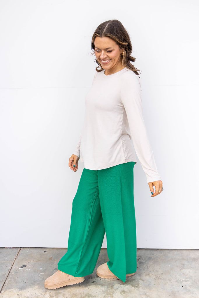 Everyday Knit Pants - Green