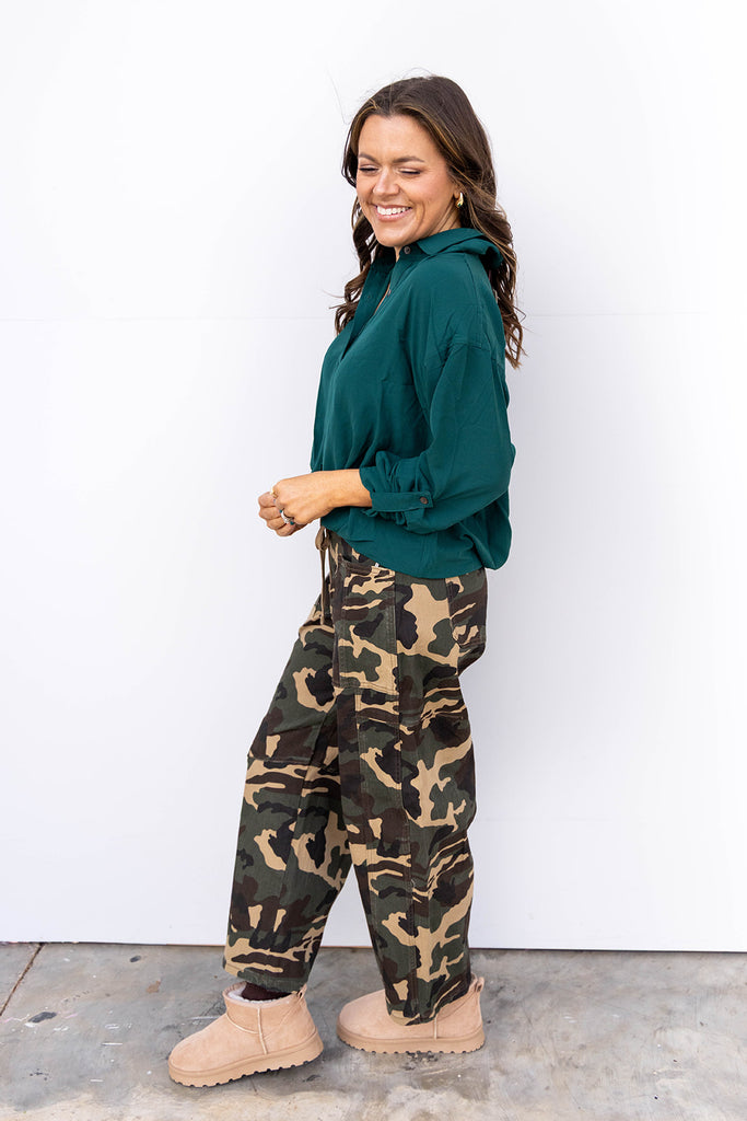 Sea Glass Top - Sea Green