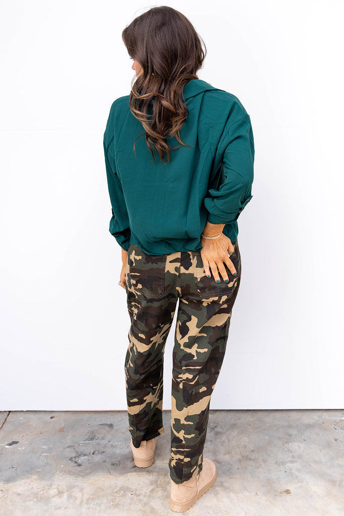 Sea Glass Top - Sea Green