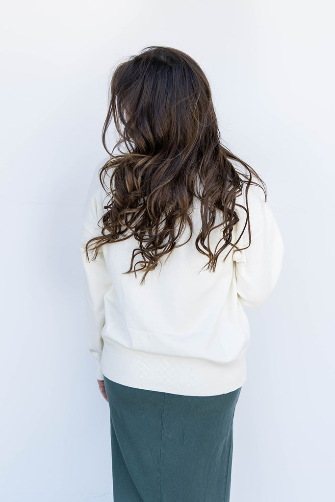 Puppy Love Knit Sweater - Ivory