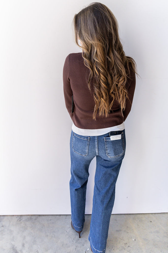 Leslie Blouse - Dark Brown