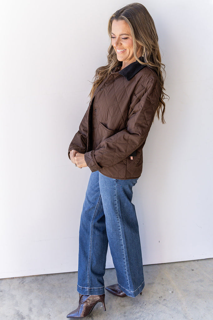 Fix My Eyes On You Jacket - Brown