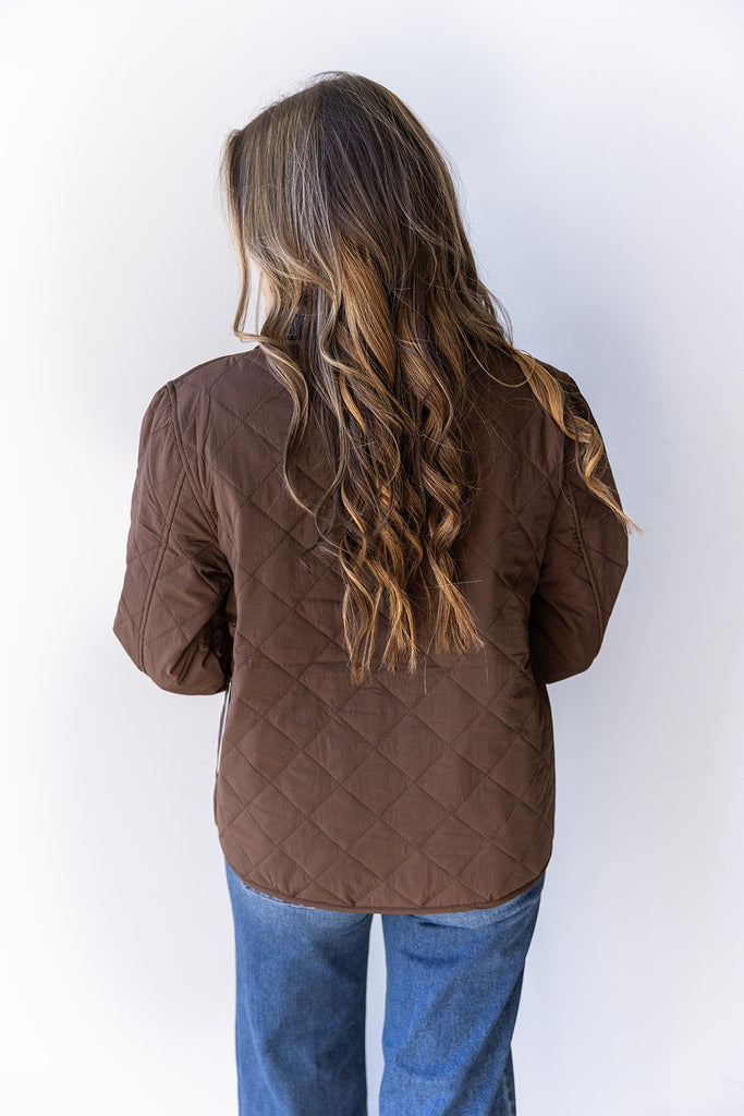 Fix My Eyes On You Jacket - Brown