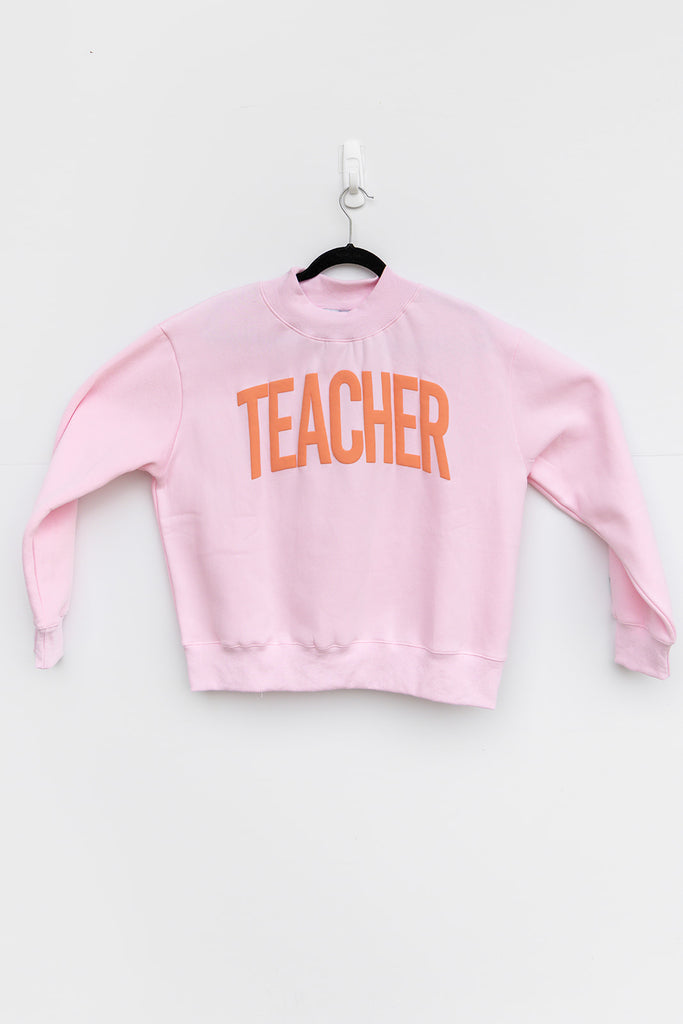 TEACHER Puff Ink Mock Neck -