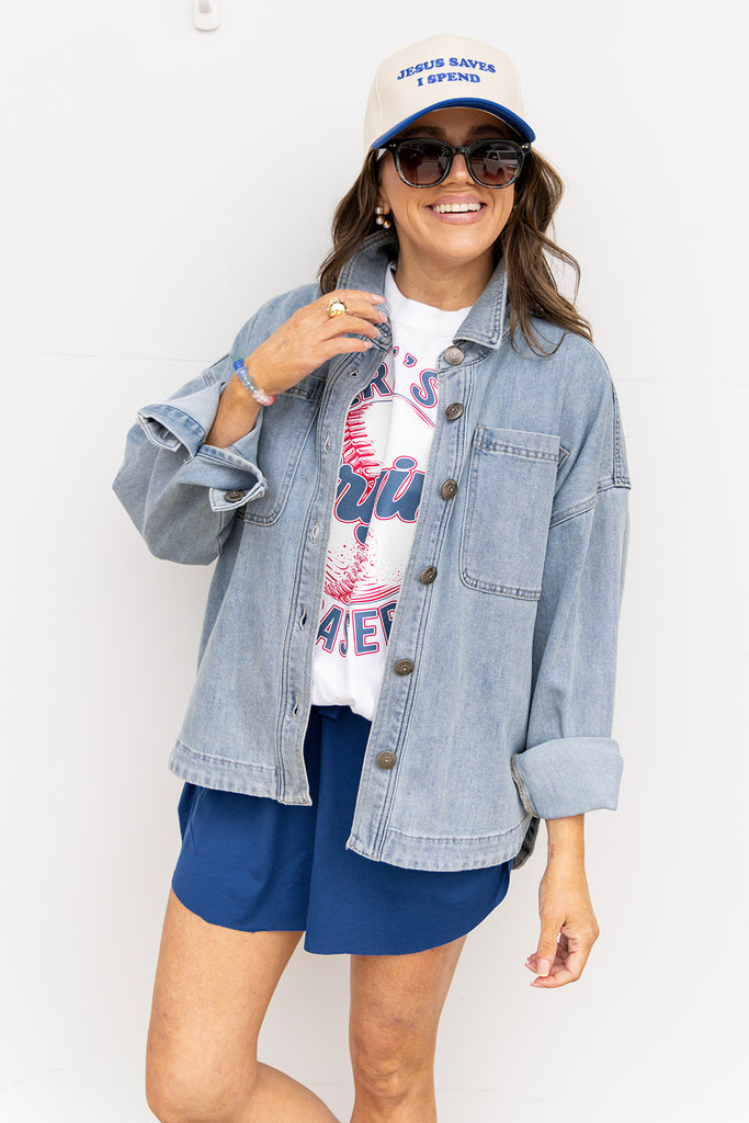 Talk To Me Shacket - Medium