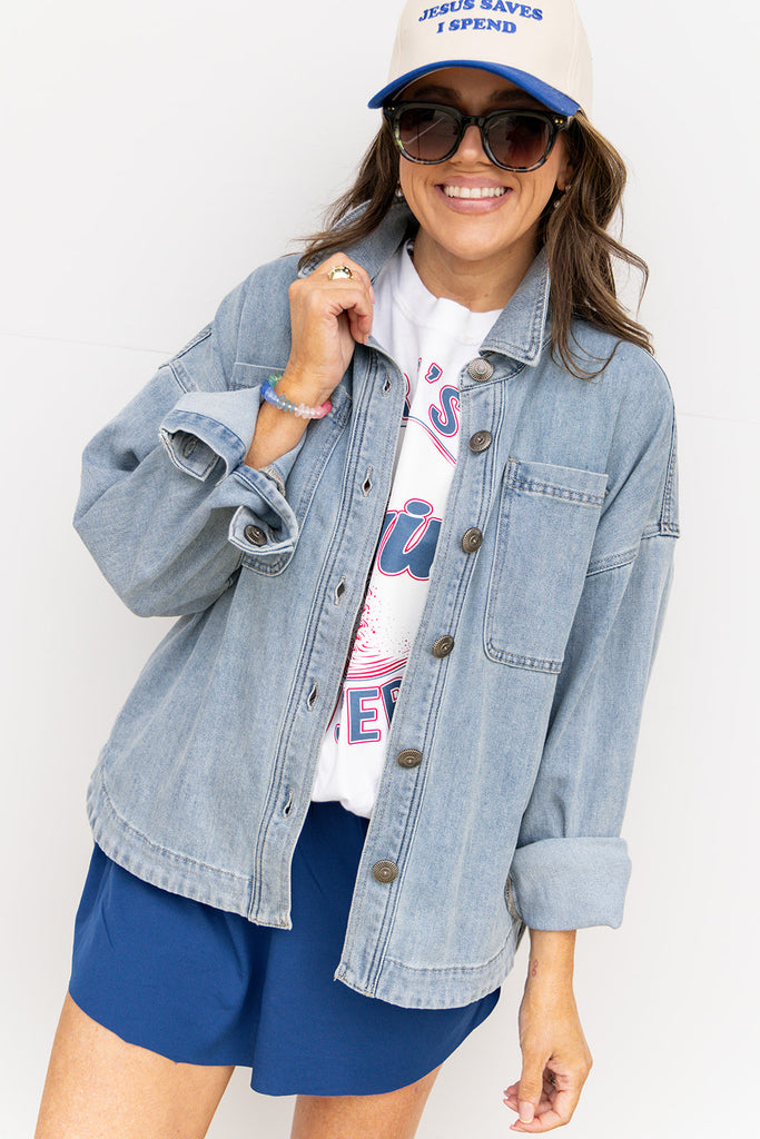 Talk To Me Shacket - Medium