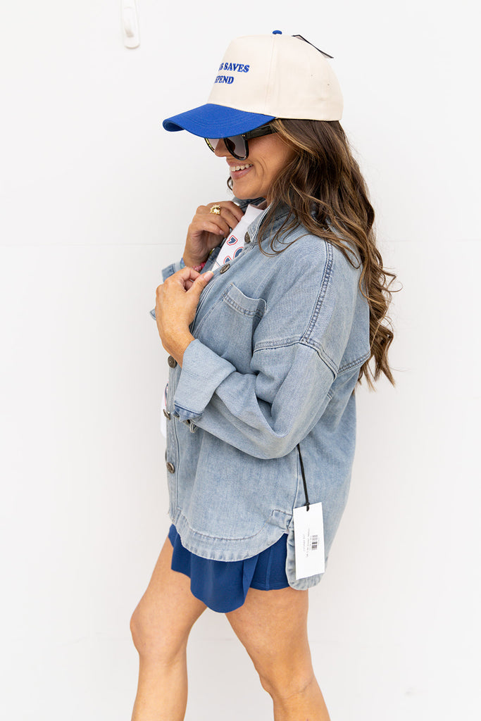 Talk To Me Shacket - Medium