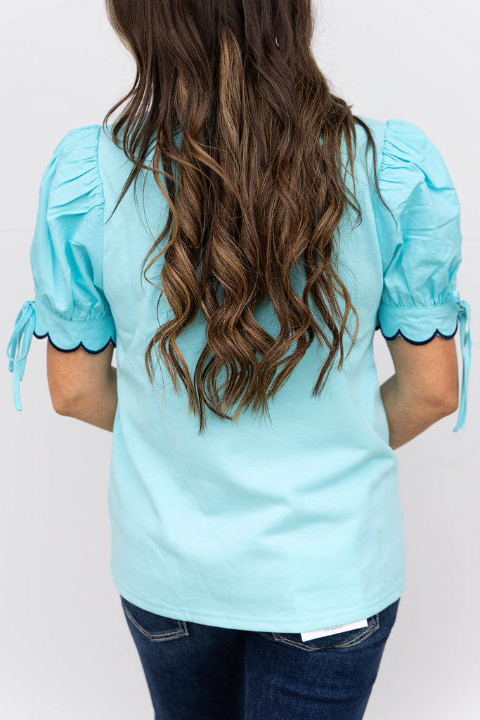 Blame It On You Blouse - Blue