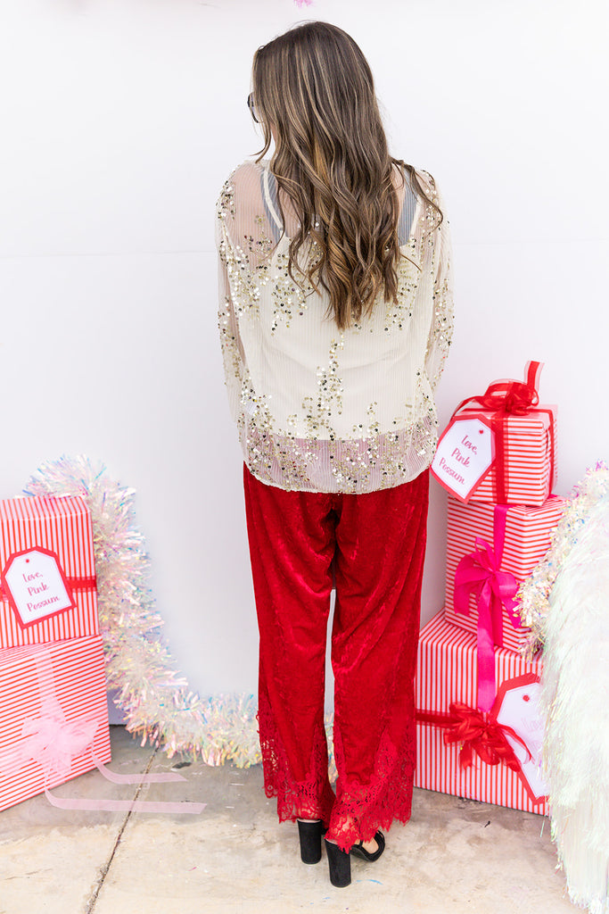 Oh Silent Night - Gold Beige