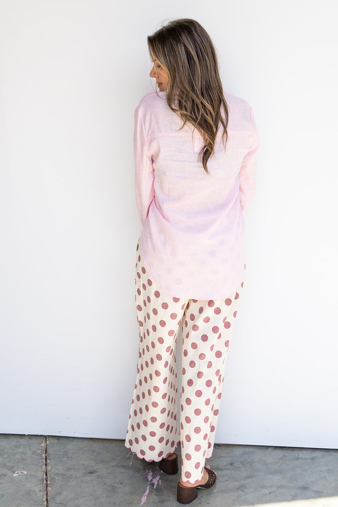 The Penelope Polka Pants - Pink