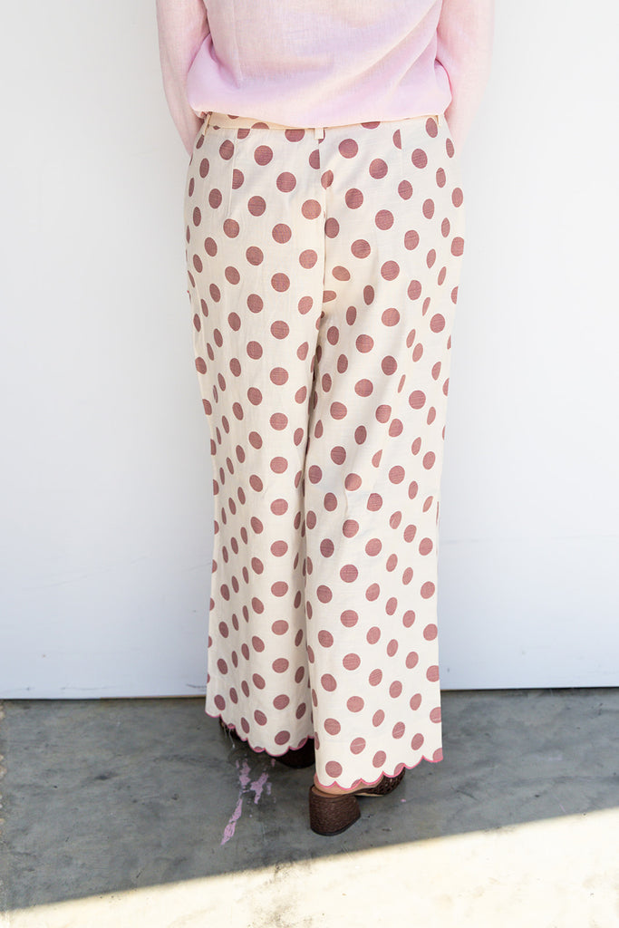 The Penelope Polka Pants - Pink