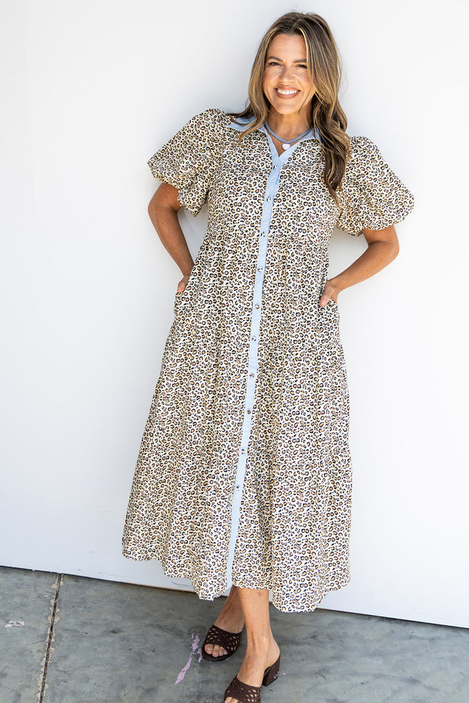 You're Still The One Midi Dress - Animal
