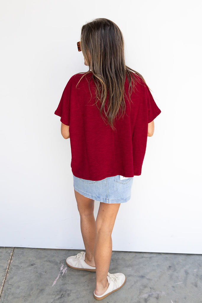 Addison Tee - Cabernet
