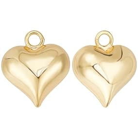 Small puffy Heart charm
