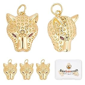 Leaoprd 3D Head Charm
