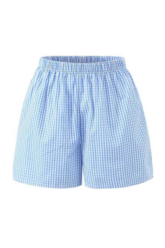 Plaid To Meet you Set- Blue