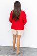 In the knit of time Sweater - Red