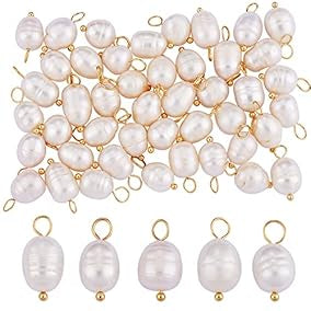 Fresh water pearl drop charm