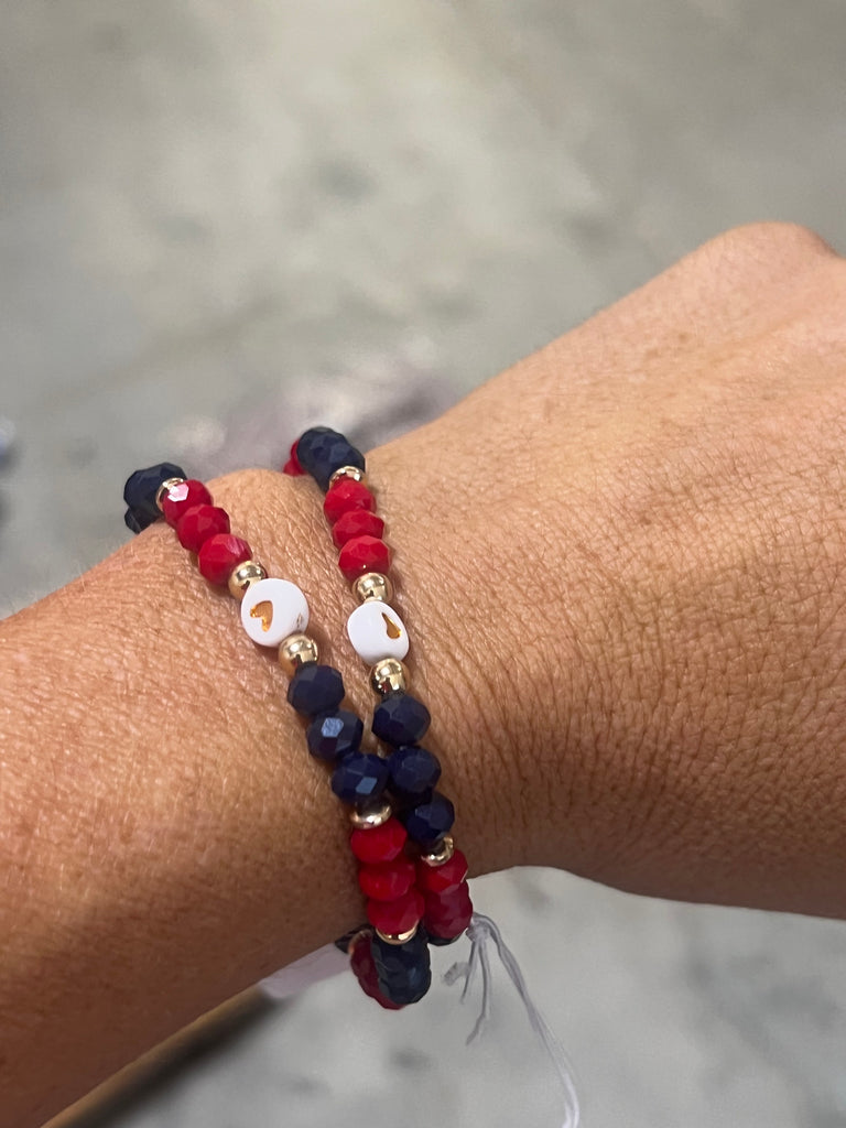 Red & Navy Bracelet