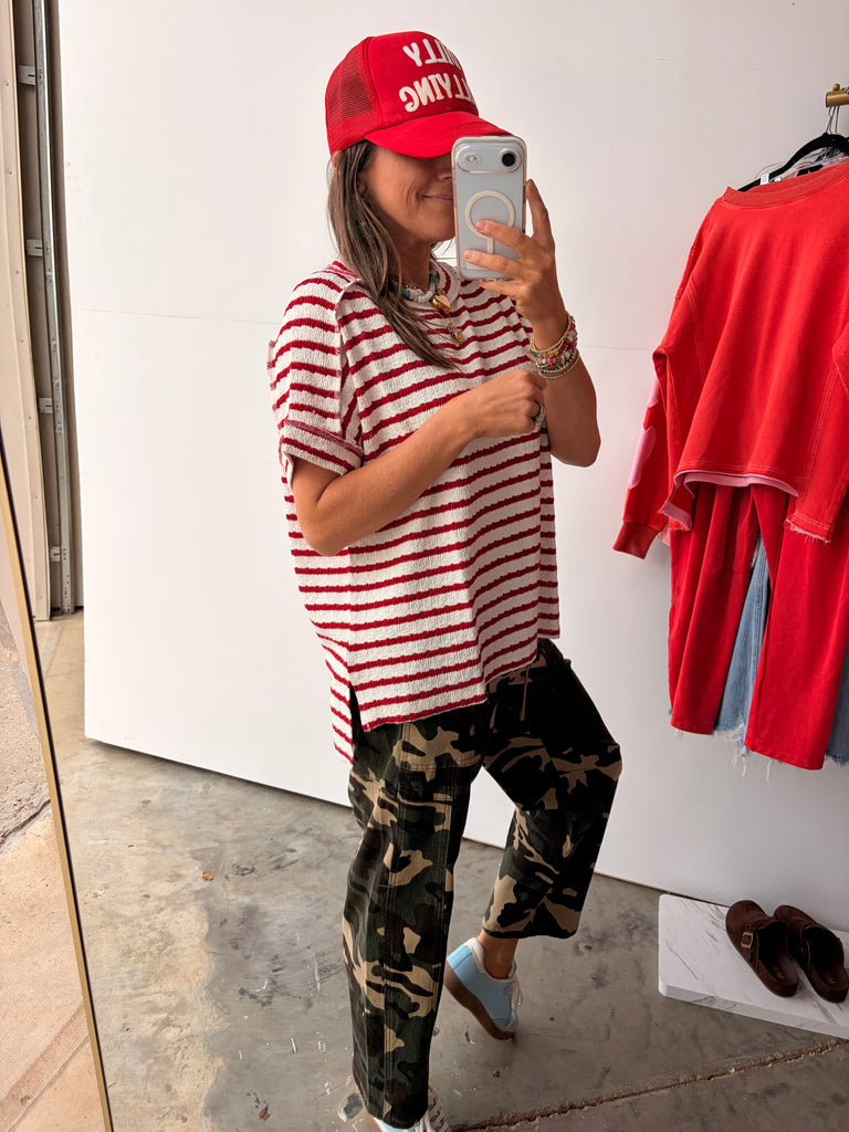 No Complaints Top - Ruby