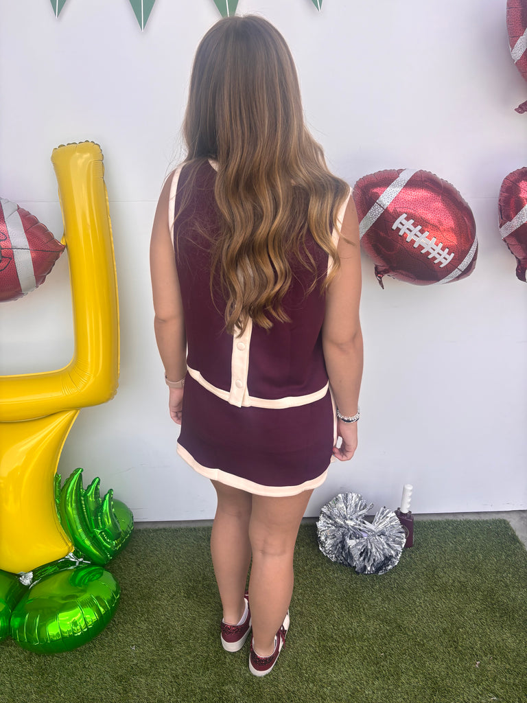 More Cowbell Skort - Burgundy