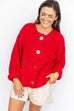 In the knit of time Sweater - Red