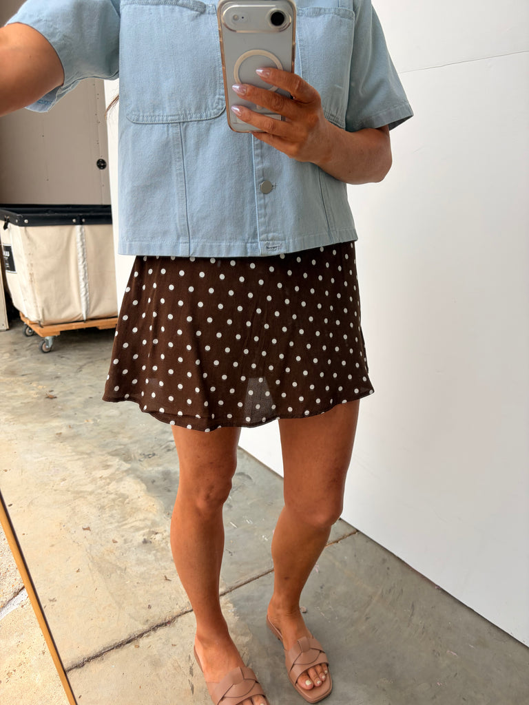 The Best Of Me Skort - Mocha