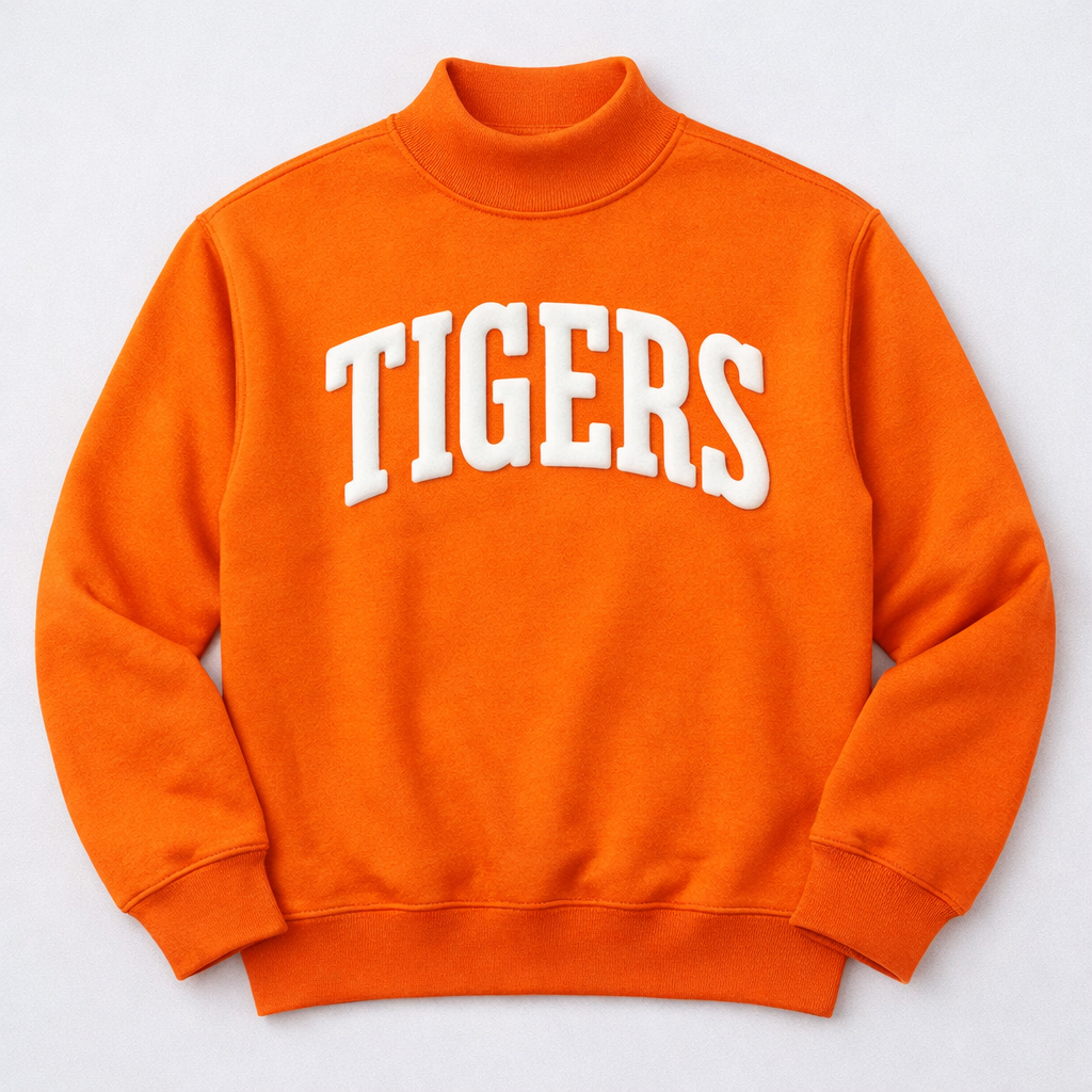 TIGERS Puff Ink Mock Neck - PRE ORDER