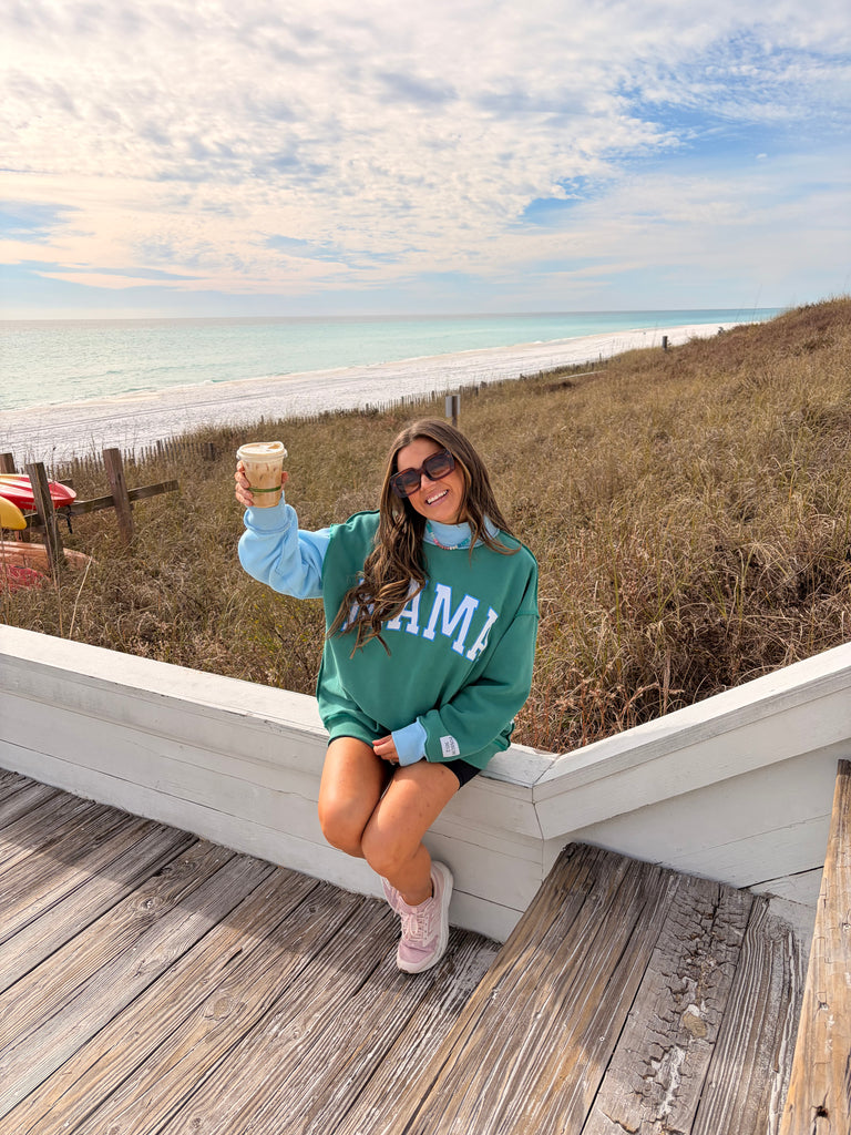 MAMA two tone Mock Neck PRE ORDER March